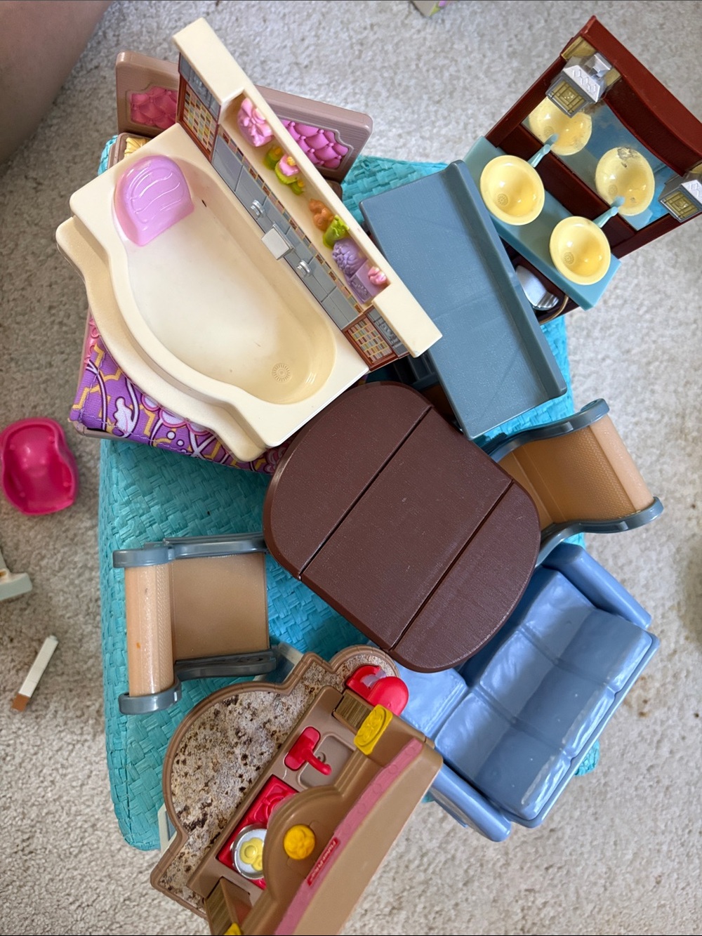 Fisher Price Vintage Loving Family Twin Nursery 14 piece